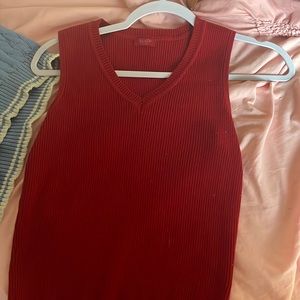 brand Melville sweater vest in red